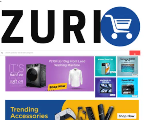 Zuricart.co.ke(Online shopping site Kenya) Screenshot