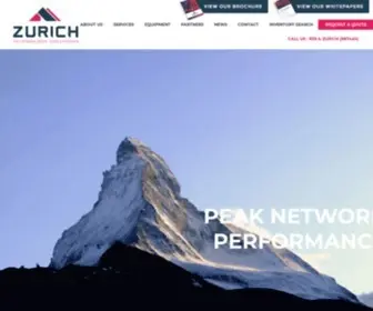 Zurichtechsolutions.com(Leader of Telecommunications & IT Technical Services and Equipment) Screenshot