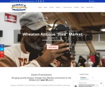 Zurkopromotions.com(Antique Vintage Flea Markets) Screenshot