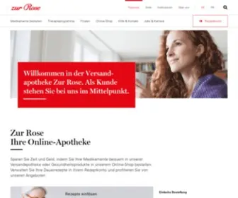 Zurrose.ch(Zur rose online) Screenshot
