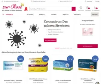 Zurrose.de(Versandapotheke & Online Apotheke Zur Rose) Screenshot