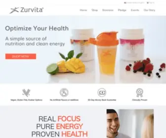 Zurvita.com(Simple, Plant-Based Nutrition) Screenshot