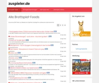 Zuspieler.de(Brettspiel-Feeds, Angebote, Kleinanzeigen und Links) Screenshot