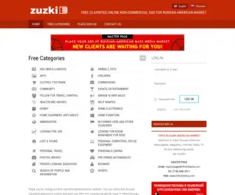 Zuzki.com(Free Russian classified advertisement @ classifieds ad) Screenshot