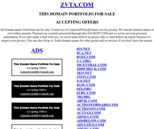 Zvta.com(Sell/Buy/Trade/Barter/Swap/Rent) Screenshot