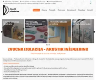 Zvucnaizolacija.rs(Zvučna izolacija Akustik Inženjering) Screenshot