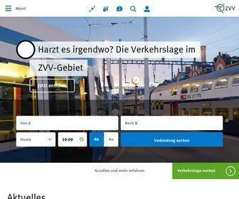 ZVV.ch(Öffentlicher Verkehr im Kanton Zürich) Screenshot