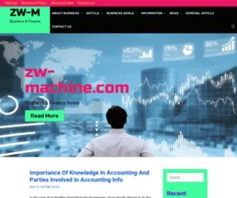 ZW-Machine.com(江苏中威重工机械有限公司主要生产卷板机、液压机（油压机）) Screenshot