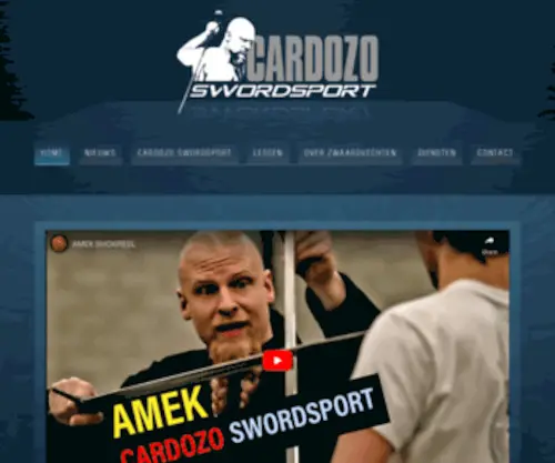 Zwaardvechten.nl(Cardozo Swordsport) Screenshot