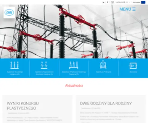 Zwae.com.pl(Zakład Wytwórczy Aparatów Elektrycznych) Screenshot