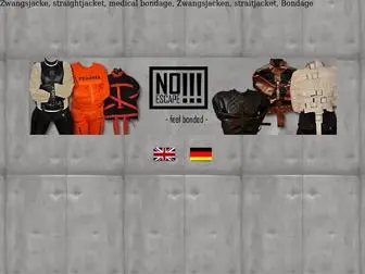 Zwangsjacken.com(Zwangsjacken, Zwangsjacke, straightjacket, straitjackets) Screenshot