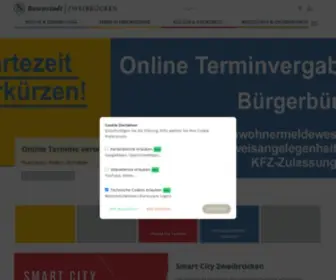Zweibruecken.de(Die offizielle Seite für Zweibrücken) Screenshot