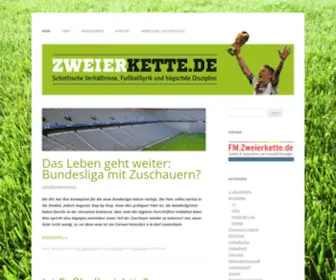 Zweierkette.de(Deutscher Fußball Blog) Screenshot