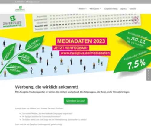 Zweiplus.de(Zweiplus Medienagentur) Screenshot