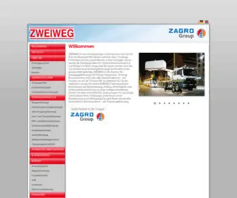 Zweiweg.de(ZAGRO Group bietet Zweiwegefahrzeuge und Lokomotiven an) Screenshot