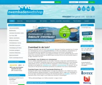 Zwembadenwebshop.nl(Goedkope zwembaden kopen online of showtuin) Screenshot
