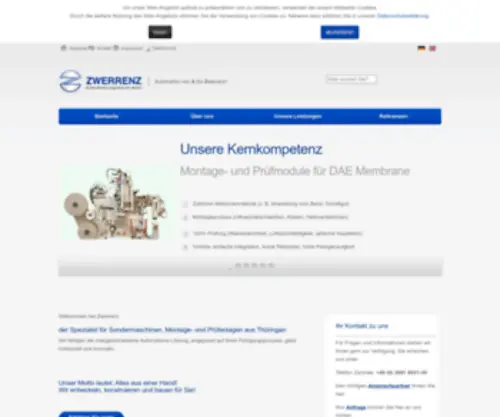 Zwerrenz.com(Zwerrenz Automatisierungstechnik GmbH) Screenshot