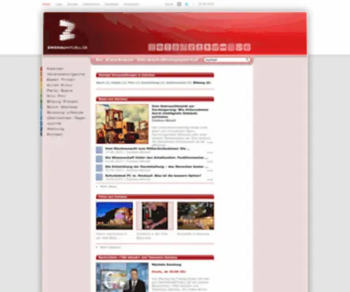 Zwickau-Aktuell.de(Restaurants und Hotels in Zwickau) Screenshot
