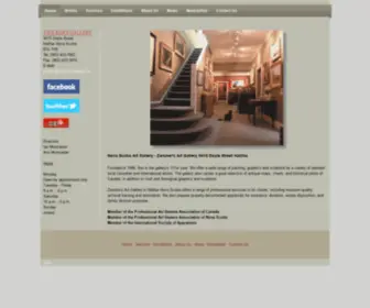 Zwickersgallery.ca(Nova Scotia Art Gallery) Screenshot