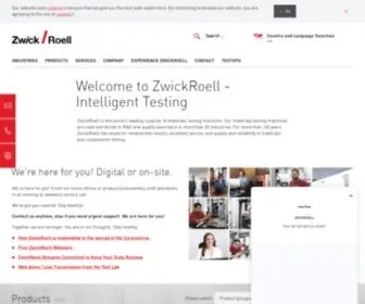 Zwickroell.com(Materials Testing) Screenshot