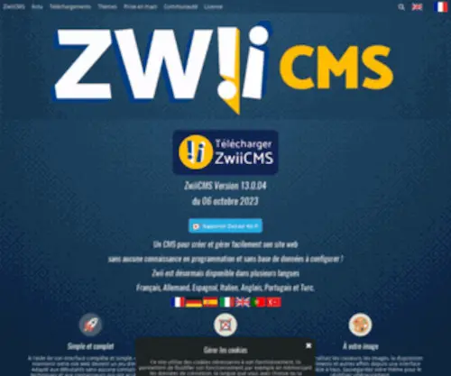 Zwiicms.com(ZwiiCMS sans aucune base de données) Screenshot