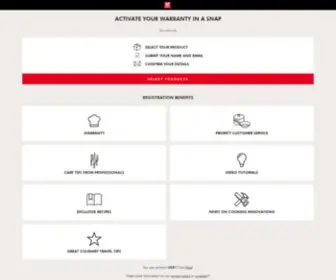 Zwilling-Activate.com(Product Registration) Screenshot