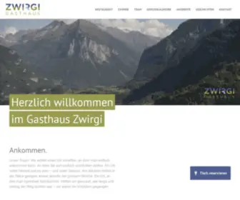 Zwirgi.ch(Berggasthaus im Reichenbachtal) Screenshot