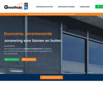 Zwolse-Zonwering.nl(Groothuis Zwolle) Screenshot