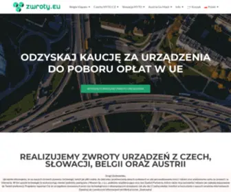 Zwroty.eu(Zwroty urządzeń do poboru Myta i inne usługi) Screenshot