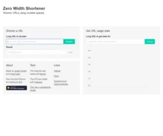 ZWS.im(Zero Width Shortener) Screenshot