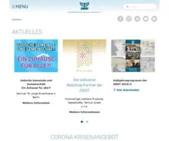ZWST.org(Zentralwohlfahrtsstelle der Juden in Deutschland e.V) Screenshot