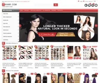 Zxhair.com(Human hair extension) Screenshot