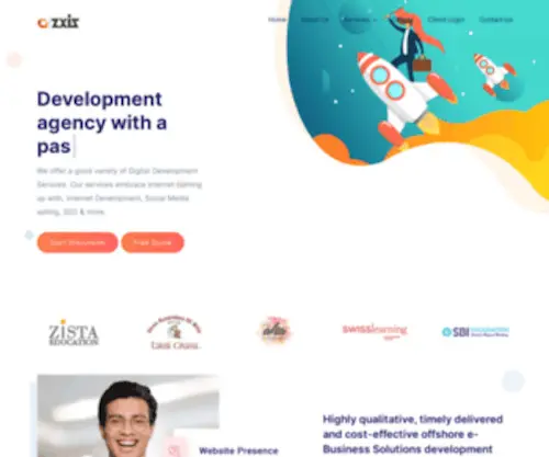 Zxis.com(Web site design and development) Screenshot