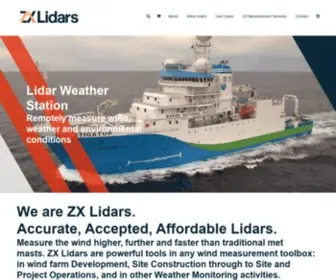 Zxlidars.com(ZX Lidars) Screenshot