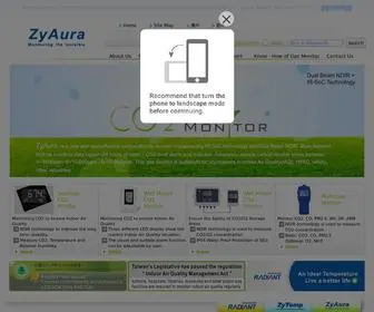 Zyaura.com(CO2 Monitors) Screenshot