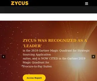 Zycus.com(Procurement Software) Screenshot