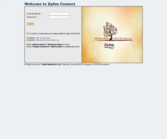 Zydusconnect.com(SAP NetWeaver Application Server (ICM)) Screenshot