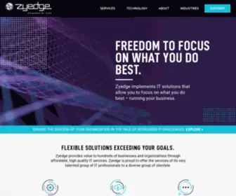 Zyedge.com(Managed IT Services by zyedge) Screenshot