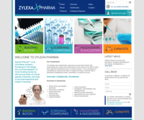 Zylexa-Pharma.com(Zylexa Pharma) Screenshot