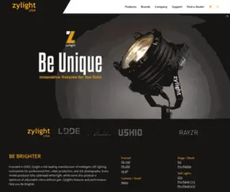 Zylight.com(Ushio America) Screenshot