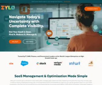 Zylo.com(The Leading SaaS Management and Optimization Platform) Screenshot