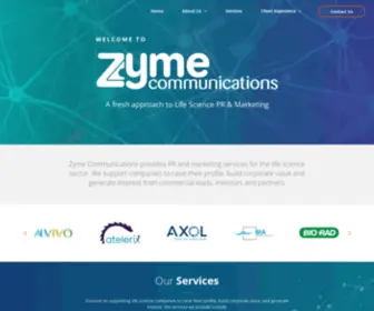 Zymecommunications.com(Zyme Communications) Screenshot