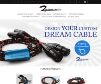 ZYnsonix.com(The Best Headphone Cables) Screenshot