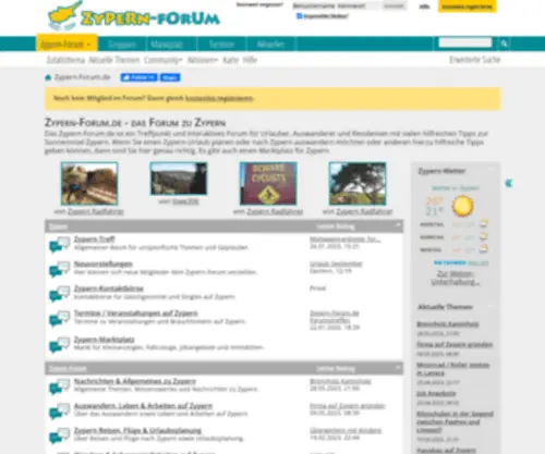 Zypern-Forum.de(Das Forum zu Zypern) Screenshot