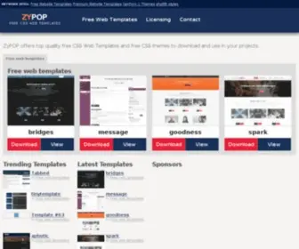 Zypopwebtemplates.com(Free CSS web templates by ZyPOP) Screenshot