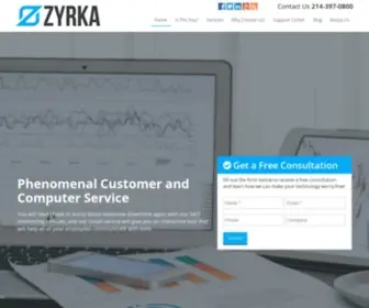 ZYrka.com(Zyrka IT Services) Screenshot