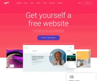 Zyrosite.com(Create a Website With Ease) Screenshot