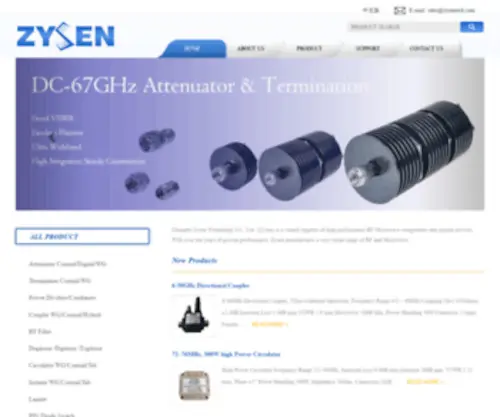 Zysentech.com(Chengdu Zysen Technology Co) Screenshot