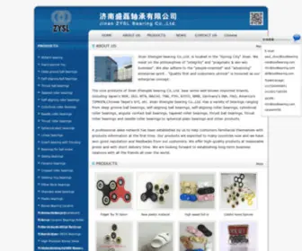 ZYSlbearing.com(Bearings-NSK bearings-FAG bearings-Jinan Shenglei Bearing Co.,Ltd) Screenshot