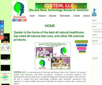 ZYstein.com(Natural Healthcare Supplements) Screenshot